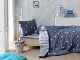 L'essentiel linge de maison Juego de funda de edredón Üçgen - Blue